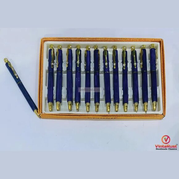 Handmade Lapis Lazuli Pen, Luxury Blue Gemstone Pen, Elegant Blue Lapis Lazuli - Picture 3 of 3